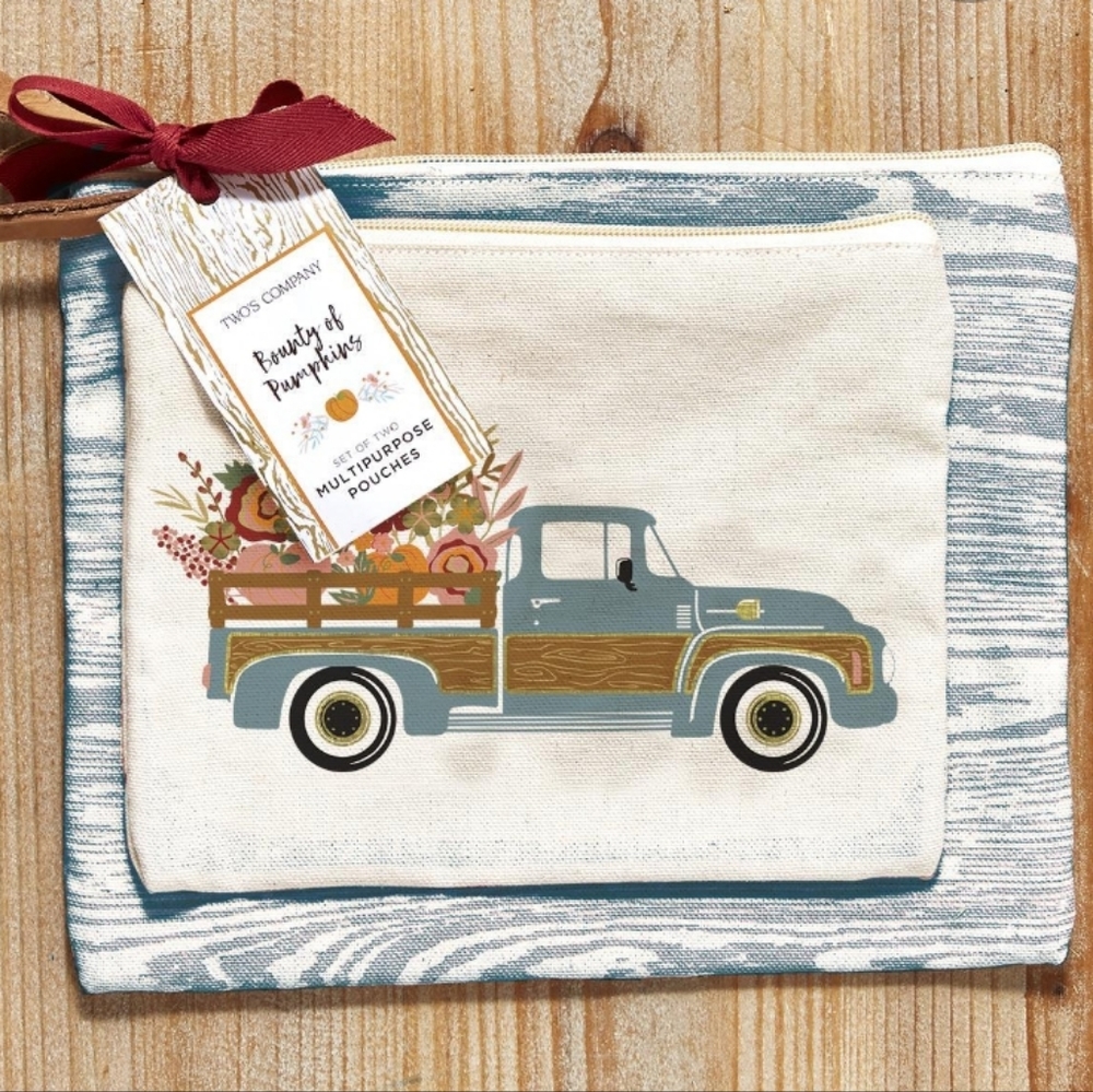Two's CompanyEarthly Bounty Set of 2 Multipurpose Bags Asst 2